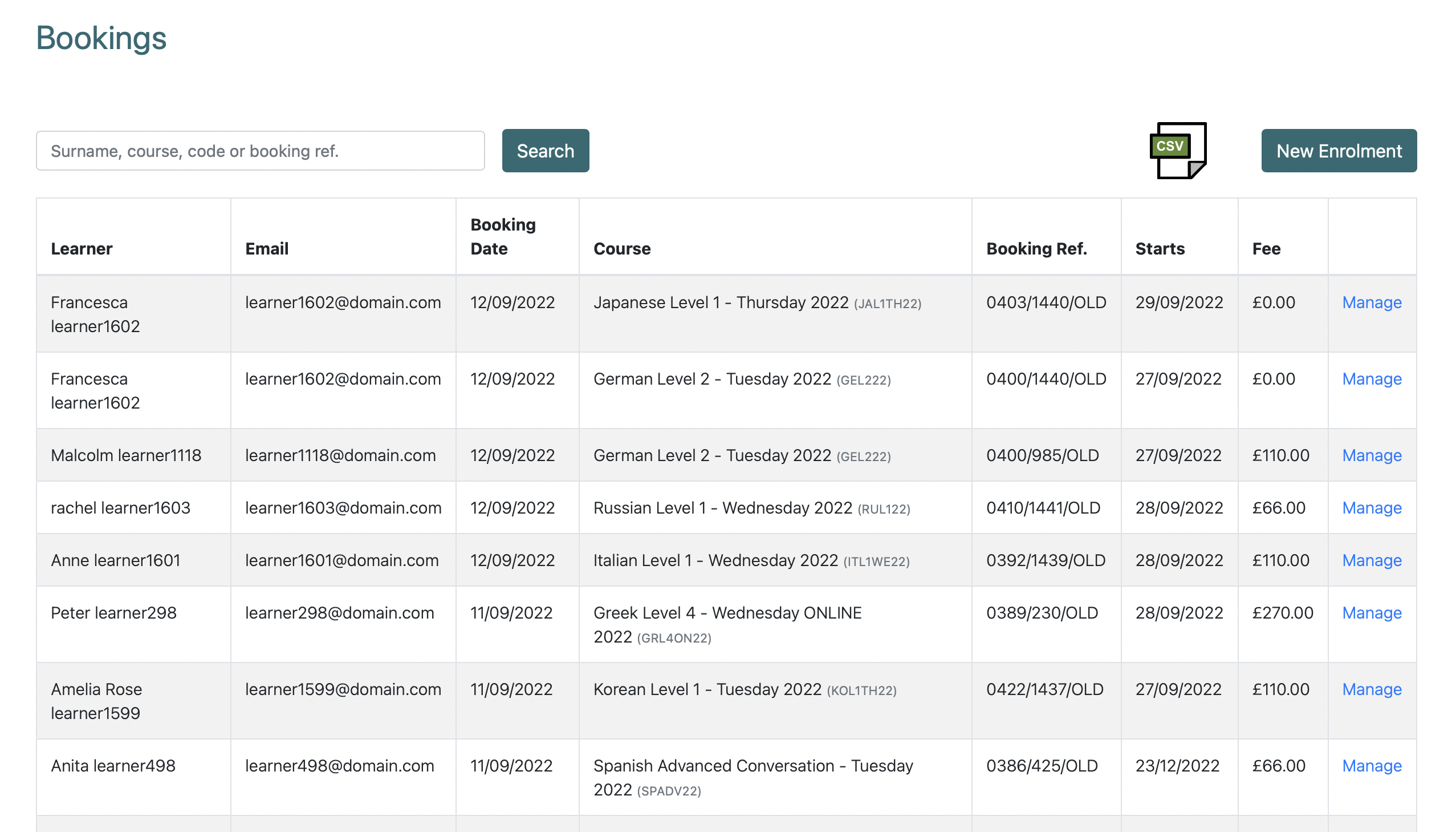 Coursedate - Setup & Customization